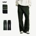 Men's Clothing Loose Fit Trendy Brand American Vintage Workwear Jeans - Straight Leg Cargo Pants With Rivets & Multi-Pockets (Black, Dark Army Green)_mkmklike.com