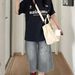 Women's High-Waisted Star Patterned Wide Leg Denim Capri Pants Style Thin Summer Straight Leg Mid-Length Shorts_mkmklike.com