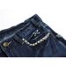 New Foreign Trade Motorcycle Retro Rock Style Rivet Embroidery Loose Straight Stretch Men's Jeans Trendy 3656_mkmklike.com