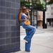 Women's High-Waisted Button-Fly Jeans – Raw Hem Distressed Denim Pants, Loose Fit Streetwear Style (Blue, S-4XL)_mkmklike.com