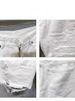 Women's High-Waisted White Denim Shorts Straight Leg Loose Fit Ripped Mid-Length Trendy Summer Style Casual Thin_mkmklike.com