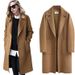 Women's Clothing Women's Long Wool Coat Double-Faced Overcoat Loose Fit Trench Coat For Autumn Winter Casual Outerwear In Camel & Black_mkmklike.com