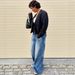 Women's Clothing Women's Casual Wide Leg Jeans Monkey Washed Street Fashion Trousers For Formal & Casual For Women_mkmklike.com