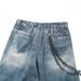 Men's Printed Jeans American Trendy Brand Wide Leg Straight Suitable For Daily Leisure 2810_mkmklike.com
