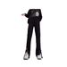 BOY Buttoned Black Jeans For Men, Autumn And Winter New Style, Slightly Flared American Retro High Street Straight Wide-Leg_mkmklike.com