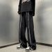 Nordmann Vintage Frayed Hem Jeans Men Straight Loose Fit Casual Pants Autumn Winter Trendy American Style Versatile Wide Leg_mkmklike.com