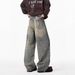 American Retro Washed Jeans Men's Spring And Autumn Trendy Brand Cleanfit Micro-pull Trousers Loose And Versatile Pants_mkmklike.com