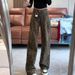 Autumn Winter Wasteland Style Leopard Print Jeans For Women High Waist Leg-Lengthening Elegant Wide-Leg Straight Casual_mkmklike.com