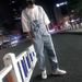 Pure Workwear Denim Overalls For Men, Student Couples, Trendy Brand, Casual Loose Fit, Plus Size, Straight-Leg Jumpsuit, Ins_mkmklike.com