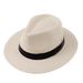 Hot Sale Fashion Summer Casual Unisex Beach Large Brim Jazz Sun Panama Paper Straw Women Men Cowboy Fedora Hat Gangster_mkmklike.com