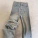 Women's Light Blue Sparkle Straight Leg Jeans - High Waist Loose Fit Stretchy Comfort Pants For Plus Size_mkmklike.com