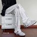 Ripped Rough Edge Slightly Pulled Jeans Men's Autumn American Trendy Brand Vibe Style Pants Advanced Sense Slim And Thin Trousers_mkmklike.com