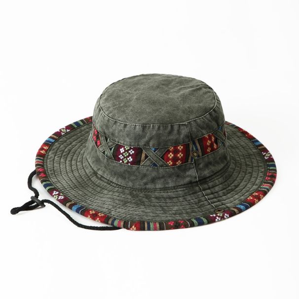 Hot Sale Cowboy Washed Denim Hats Unisex Vintag Printing Summer Y2k Fisherman Cap for Men Women Bucket Panama Hat Sun Protection_mkmklike.com