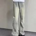 Men's Clothing Retro Street Washed Versatile Flared Jeans Casual Old Zipper Casual Trousers Vibe Trendy Pants_mkmklike.com