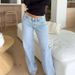 Women's Hot Selling Y2K Low-Rise Jeans: Fashionable Retro Straight Leg Loose Fit Jeans_mkmklike.com