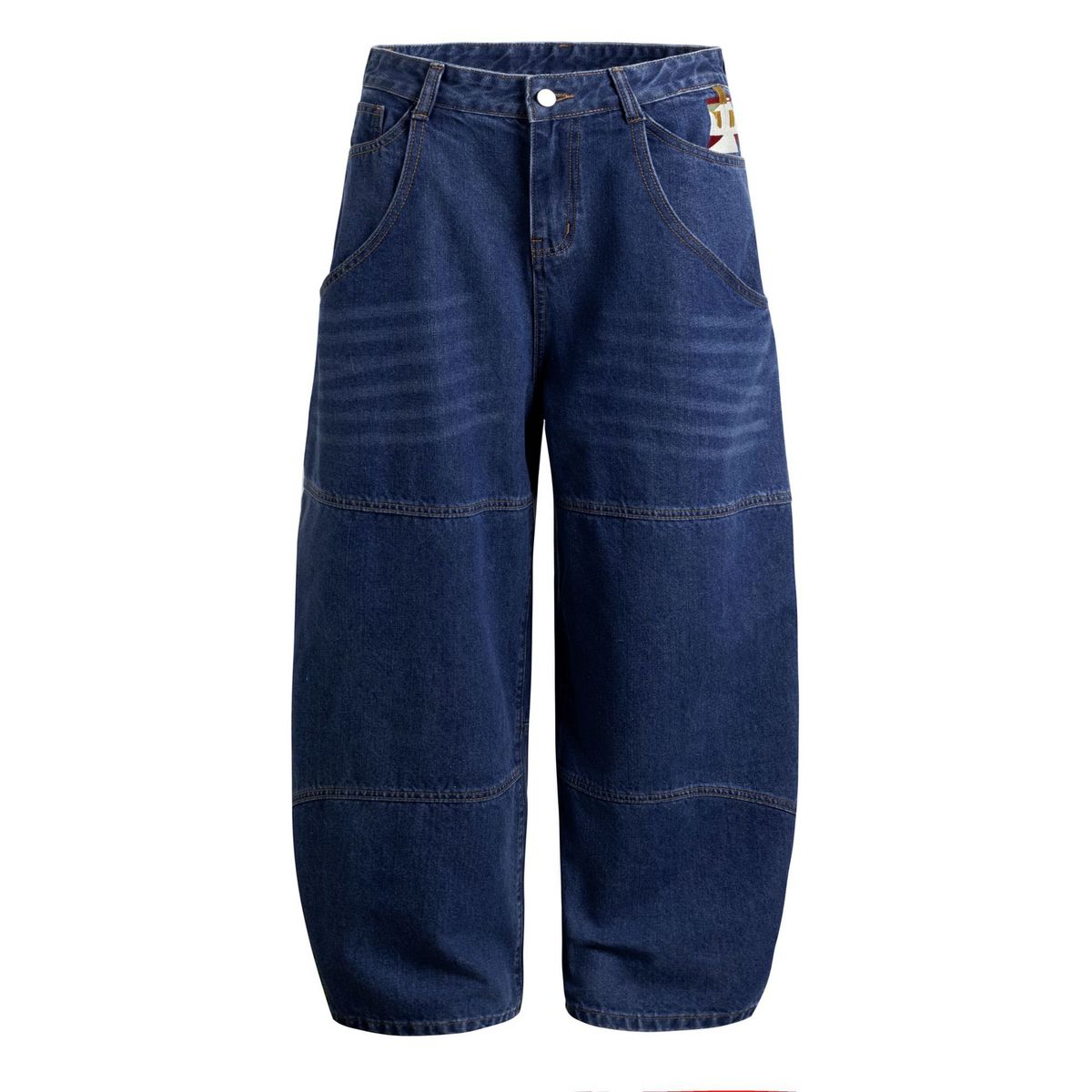 Streetwear Saber Jeans For Women – Oversized Cargo Denim Pants With Utility Pockets & Distressed Wash (S-XXL)_mkmklike.com