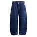 Streetwear Saber Jeans For Women – Oversized Cargo Denim Pants With Utility Pockets & Distressed Wash (S-XXL)_mkmklike.com