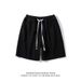 Men's Cotton Denim Shorts | Relaxed Fit Elastic Waist Casual Shorts For Summer, Loose Straight Leg Streetwear Shorts_mkmklike.com