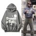 Women's Clothing high street hip hop Travis retro distressed trapped in time foam printed hoodie sweatshirt_mkmklike.com