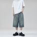 Men's Clothing & Archer0603 & Summer Versatile Men's Shorts High Street Capri Pants Distressed Wide Leg Whiskered Loose Jeans_mkmklike.com