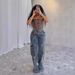 Women's Clothing Star Tassel Raw Edge Loose Straight Casual Pants Women_mkmklike.com