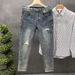 Men's Jeans 2025 New Slim Fit Youth Nine Point Pants Men's Ins Trendy High End Pants_mkmklike.com
