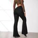 New Style Button Down Slim Fit Flared Jeans Women's High Waist Stitching Trousers In Stock_mkmklike.com