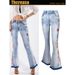 Women's Clothing Flare Jeans For Women 3d Embroidery Women's Jeans Trousers Bell Bottoms Plus Size_mkmklike.com