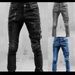 Men’s Motorcycle Style Stretch Skinny Jeans – Trendy Slim Fit, Comfortable & Stylish For Everyday Wear_mkmklike.com