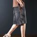Men's Clothing High End Trendy Brand Denim Shorts Men's Summer New Loose Straight Shorts Trendy Casual Shorts Men's Fashion Trend_mkmklike.com