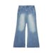 Men's Vintage Washed Loose-Fit Jeans – High-Rise Straight Leg With Slight Flare (Light Blue, Light Gray, Rust, XS-XL)_mkmklike.com