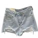 Trendy Light Colored Denim Shorts for Women Thin Loose Fit plus Size Frayed Edges Wide Leg a Line Hot Pants Summer Wear_mkmklike.com