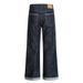 Loose Rolled Hem Denim Wide-Leg Men's Vibe High Street Trendy Cuffed Design Versatile Casual Pants_mkmklike.com
