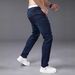 Men's Slim Fit Stretch Ripped Jeans Blue Trousers Stylish Denim Casual Pants_mkmklike.com