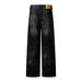 Punk Washed Vintage Denim Straight-Leg Men's Wasteland Style High Street Trend Ink-Sprayed Distressed Casual Loose Pants_mkmklike.com