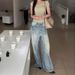 American-style High Street Straight-leg Jeans For Women, 2025 New Model, Light Blue, Stylish Design, Slimming,_mkmklike.com