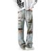 Men's Distressed Flare Jeans – High Street Wide Leg Ripped Denim Pants (29-36)_mkmklike.com