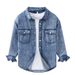 Autumn Casual Long Sleeved Denim Shirt, Men's Trendy Versatile Retro Pure Cotton Workwear Shirt, Men's Outerwear Top_mkmklike.com