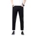Black Men's 2025 New Style, 9% Non Fading Pure Cotton Elastic Korean Version Slim Fit And Cool Straight Leg Jeans_mkmklike.com