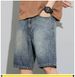 2025 Summer Denim Shorts Men's Thin Casual Loose Straight Washed Five-inch Jeans_mkmklike.com