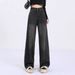 Retro Straight-leg Jeans Women, New Spring/summer Style, Plus Size, Suitable For Pear-shaped Body, High-waisted,_mkmklike.com