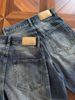 Men's Trendy Cool Faded Wide Leg Trousers American Street Style Distressed Washed Loose Straight Leg Cleanfit Jeans_mkmklike.com