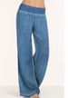 Plus Size Women's Wide-Leg Jeans – Lightweight Stretch Pants For Casual & Streetwear (S-5XL, Black/Light Blue)_mkmklike.com