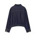 Women's Retro Style Bomber Jacket Spring 2026 New American Denim Jacket Wholesale Clothing_mkmklike.com