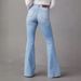Women's Clothing Washed Hole High Waist Temperament Denim Wide Leg Pants Women_mkmklike.com