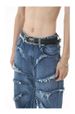 Men's Clothing Streetwear Distressed Washed Straight-Leg Jeans | High-Waisted Relaxed Fit | Vintage Blue Denim For Men & Women_mkmklike.com