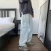 Men's Clothing Trendy Workwear Multi Pocket Jeans High Street American Retro Casual Slim Fit Trousers_mkmklike.com