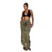 Women's Clothing Straps Drawstring Hot Girl Jeans Trousers_mkmklike.com