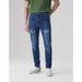 Men's Slim Fit High Waist Jeans Whiskered Black Trendy Casual Pencil Pants With Zipper Fly Cotton Long Jeans For Spring Autumn_mkmklike.com