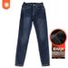 High Waist Stretch Skinny Jeans For Women - Slimming & Leg-Lengthening Fit, Flared Design, Fleece-Lined Options Available_mkmklike.com